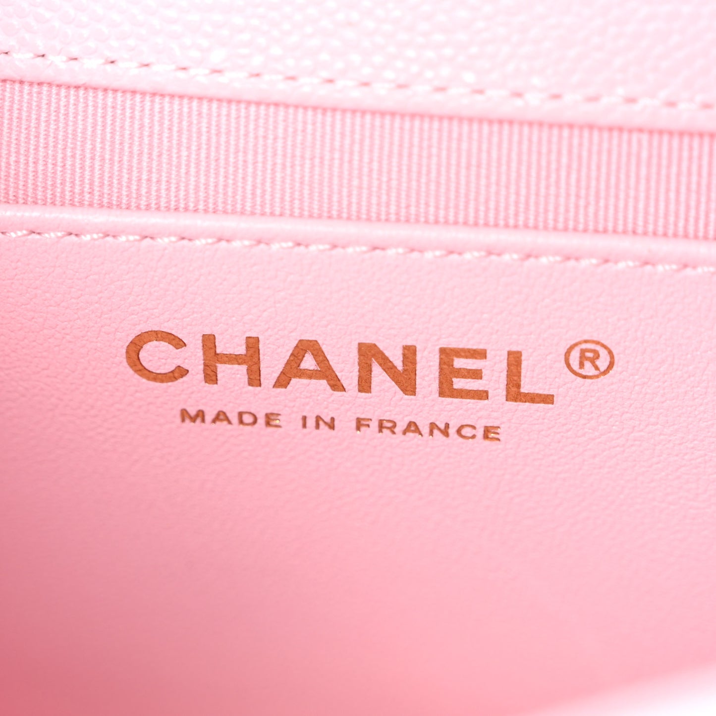 Caviar Quilted Mini Flap Light Pink