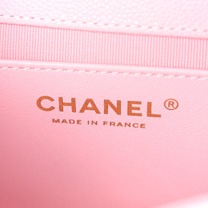 Chanel Caviar Quilted Mini Flap Light Pink 6 of 10