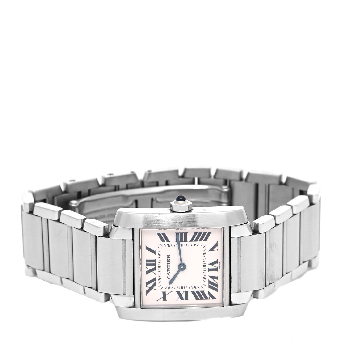 Stainless Steel 25mm Tank Francaise Quartz Watch
