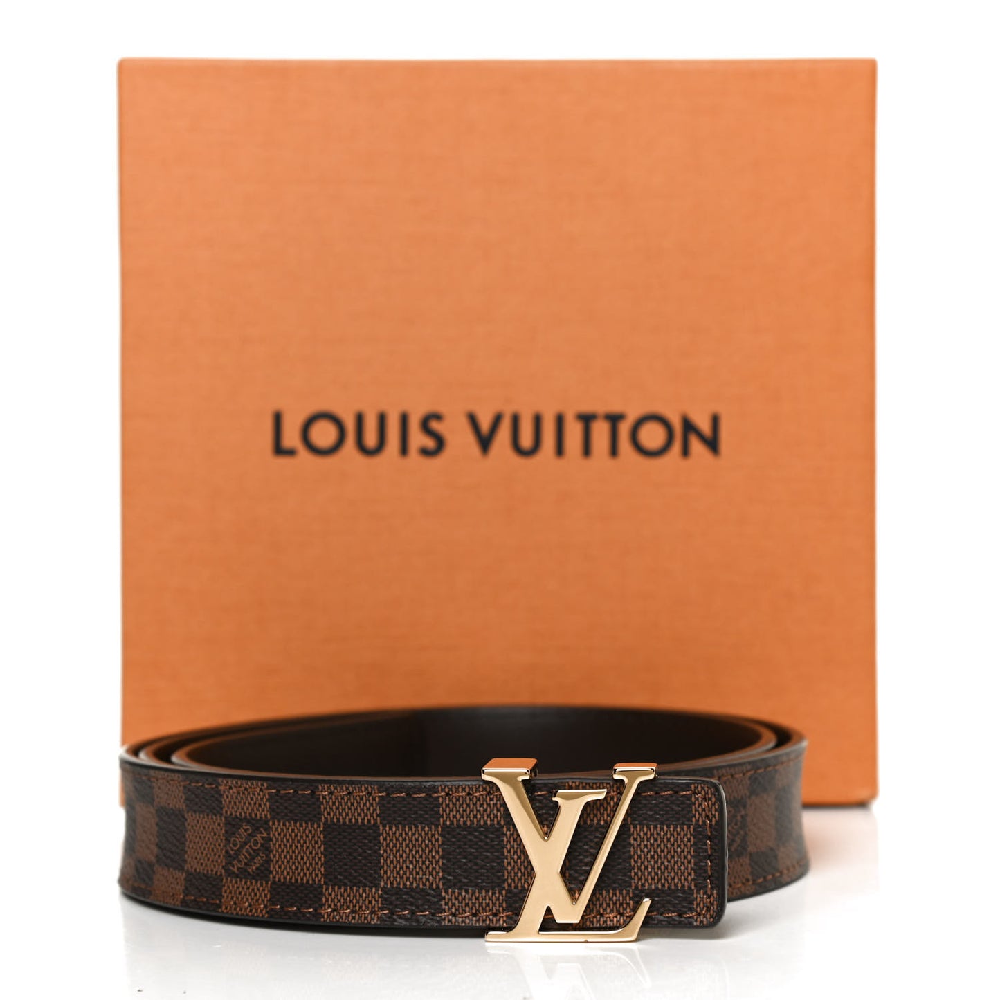 Mini Damier Ebene 25mm LV Initiales Belt 85 34