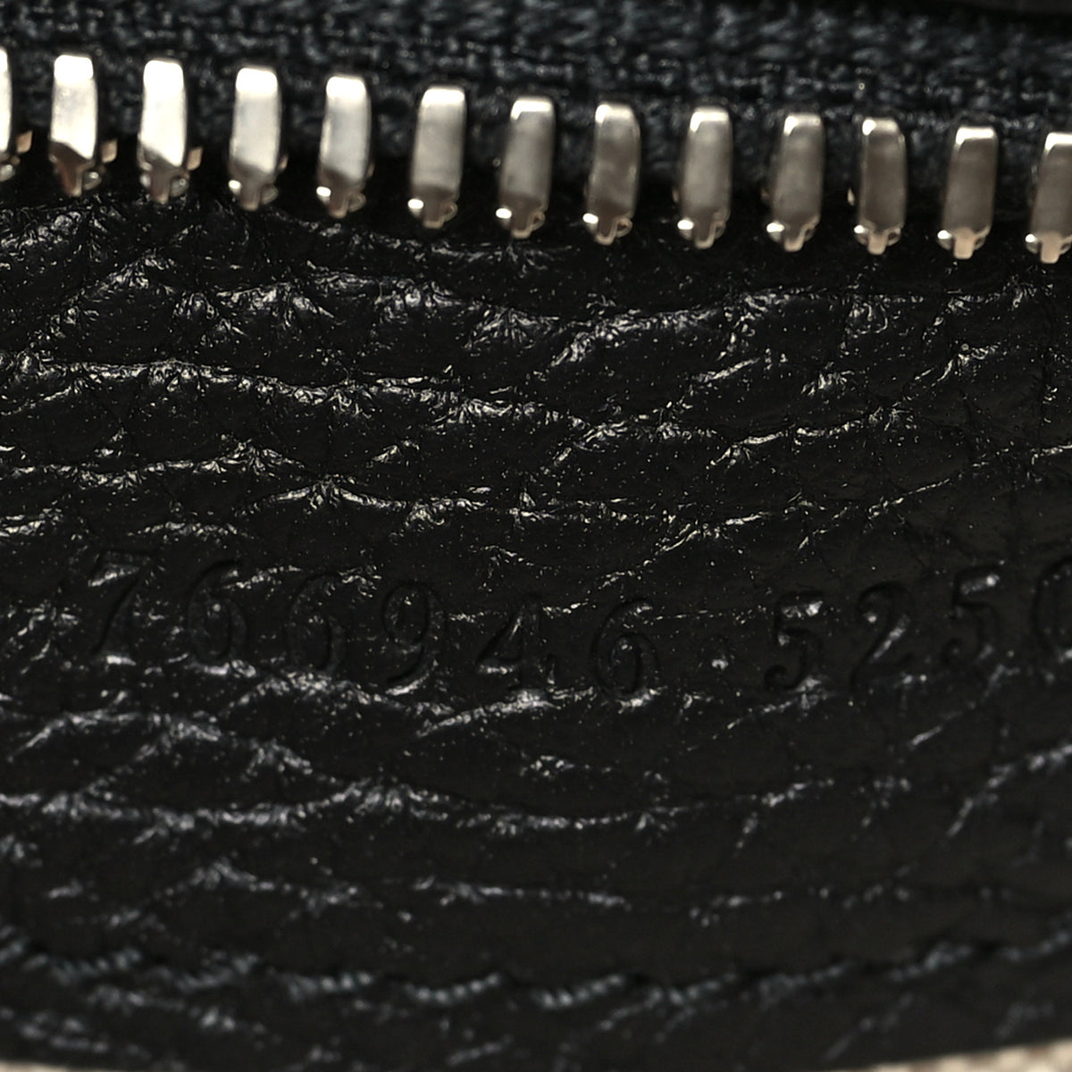 Piuma Calfskin Jumbo GG Embossed Messenger Bag Black