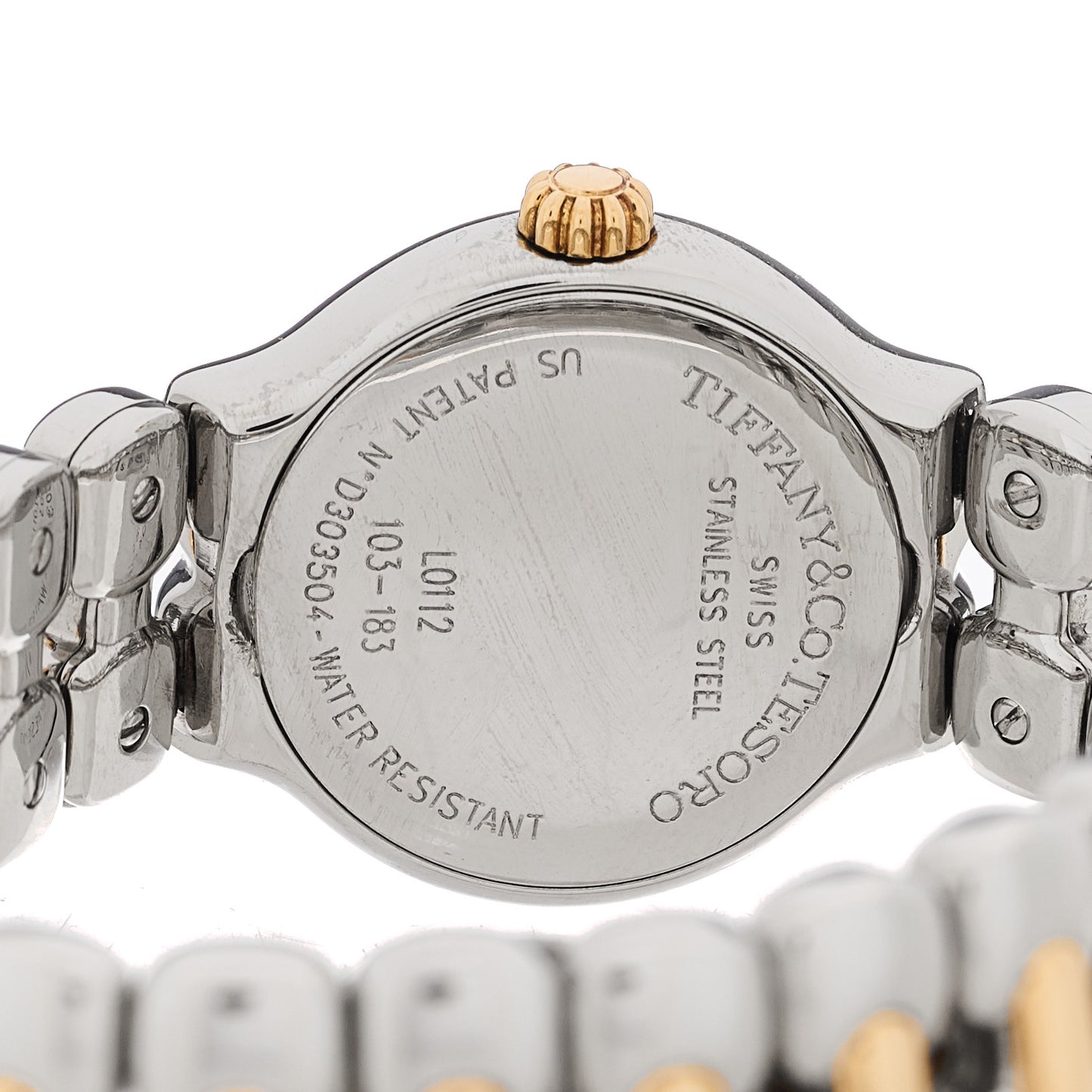 Stainless Steel 18K Yellow Gold 24mm Tesoro Quartz Watch