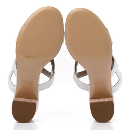 Hermes Nappa Bikini Sandals 36 White 5 of 7