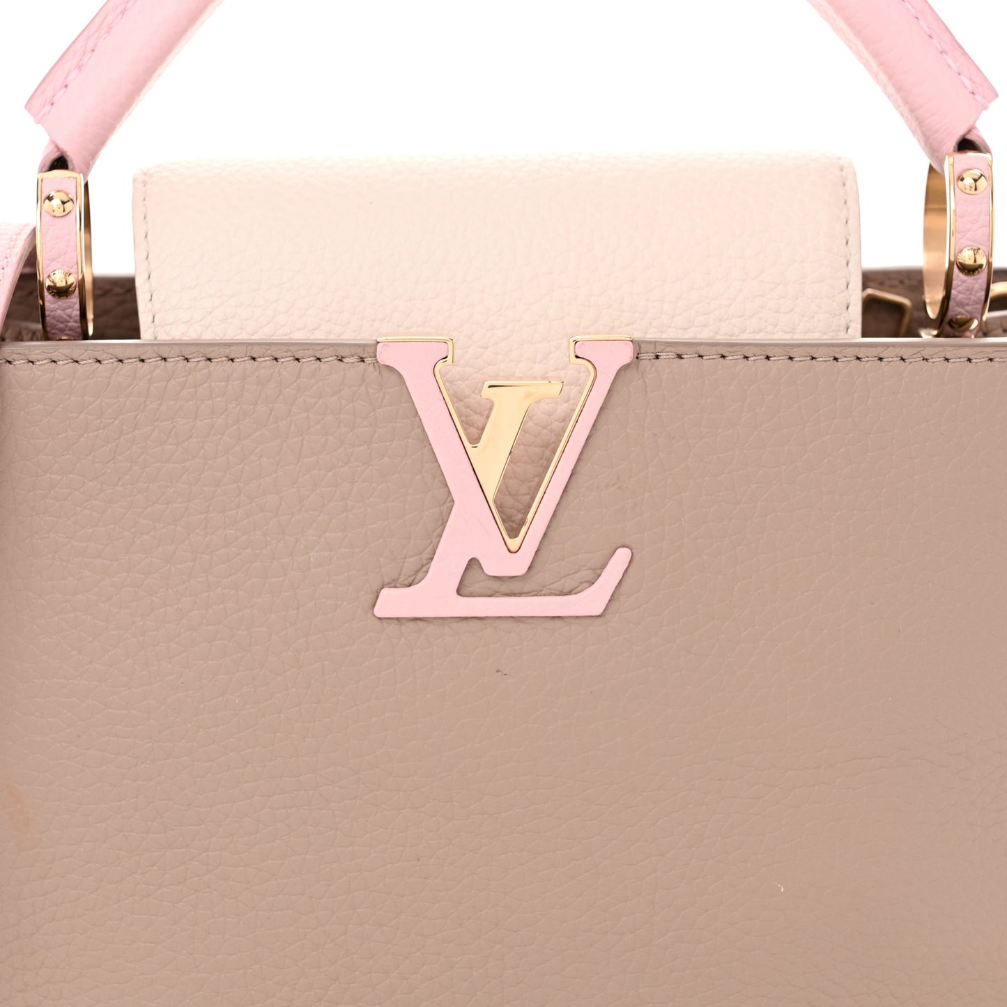 Taurillon Capucines BB Galet Creme Rose