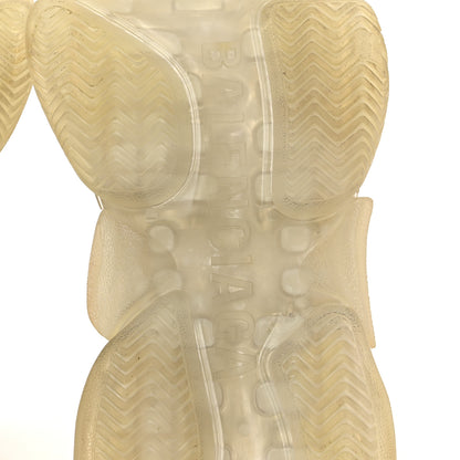 Balenciaga Fabric Mesh Clear Sole Womens Triple S Sneakers 37 Beige 6 of 8