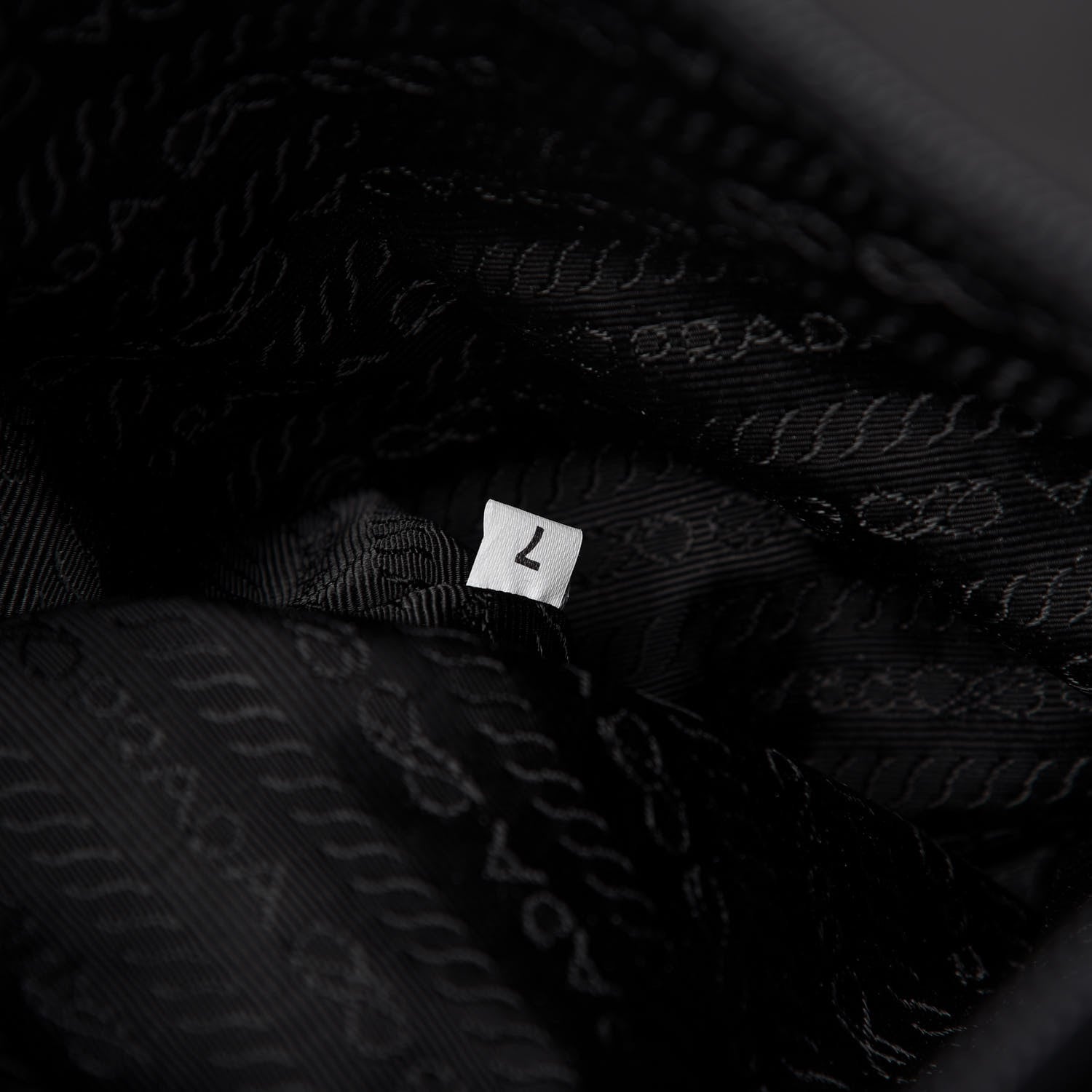 Prada Tessuto Nylon Impunture Chain Shopping Tote Black 9 of 10