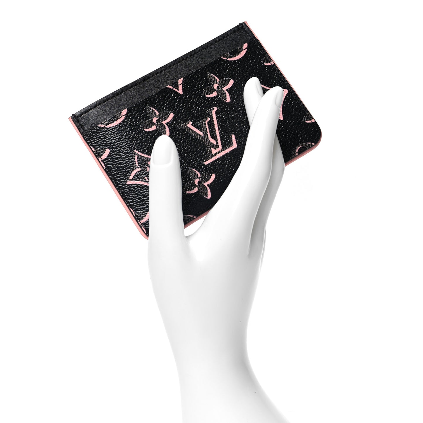 Monogram Fall for You LV Side-Up Card Holder Black