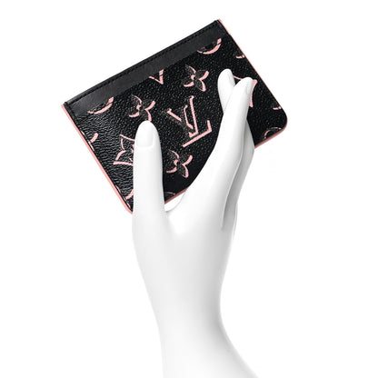 Louis Vuitton Monogram Fall for You LV Side-Up Card Holder Black 2 of 10