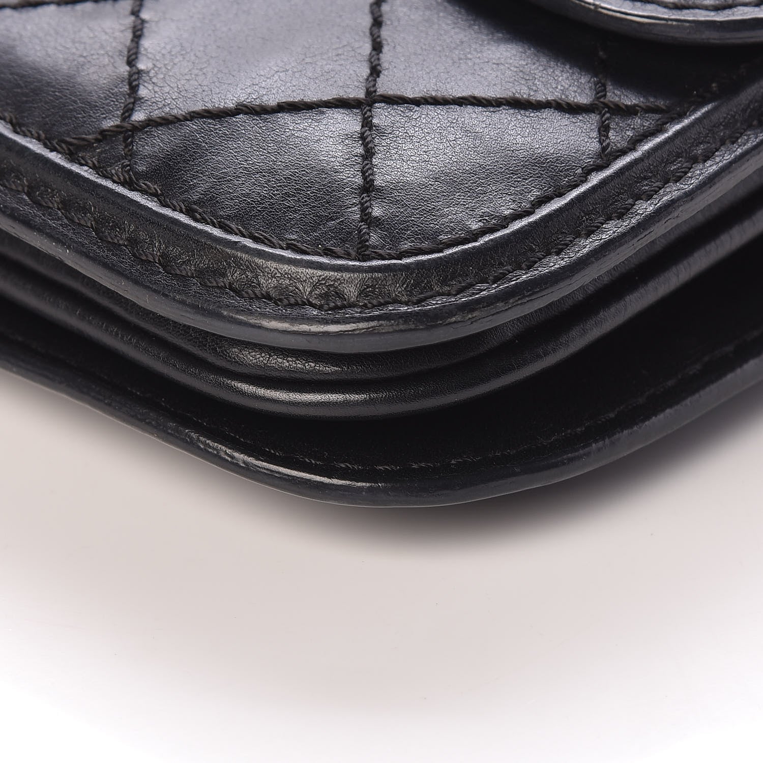 Chanel Calfskin Stitched Small Crossbody Flap Black 10 of 11