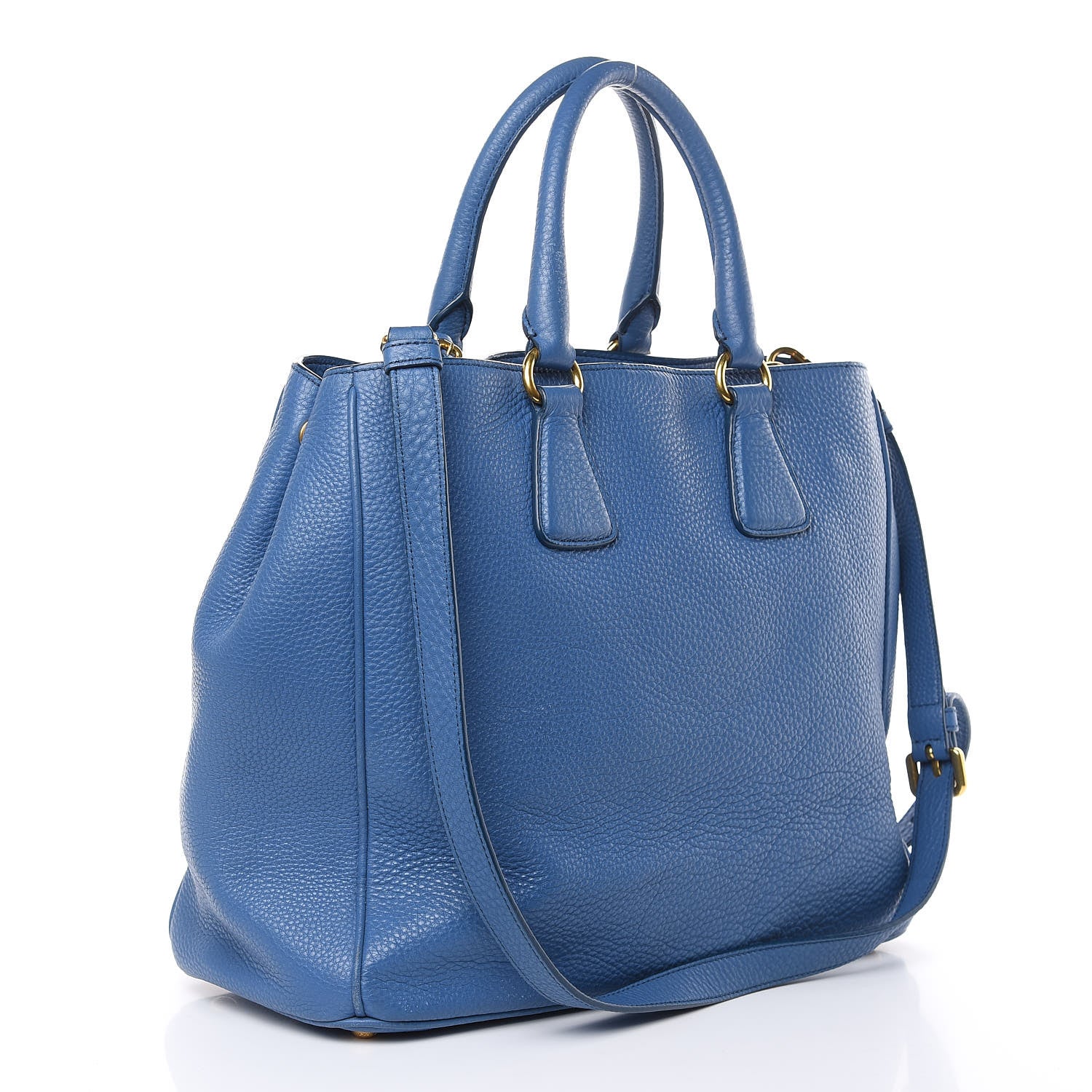 Prada Vitello Daino Tote Cobalto 3 of 21