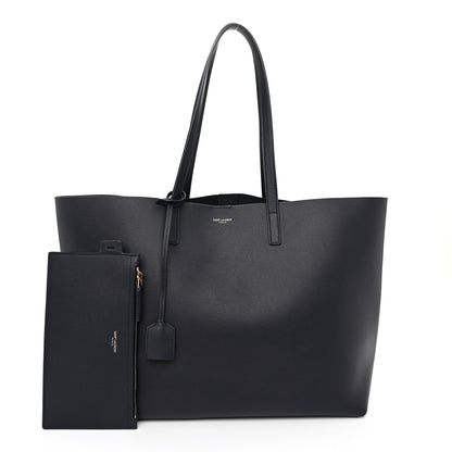 Saint Laurent Calfskin Large Shopping Tote Black 3 of 10