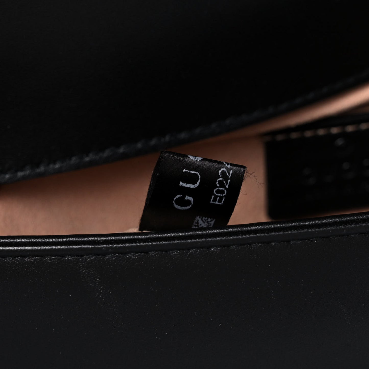 Calfskin Matelasse Pearly GG Marmont Chain Belt Bag Black