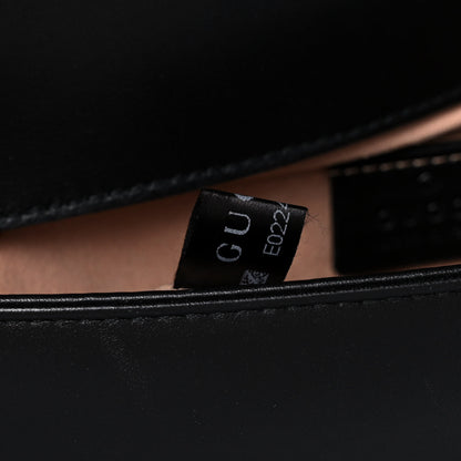 Gucci Calfskin Matelasse Pearly GG Marmont Chain Belt Bag Black 8 of 14