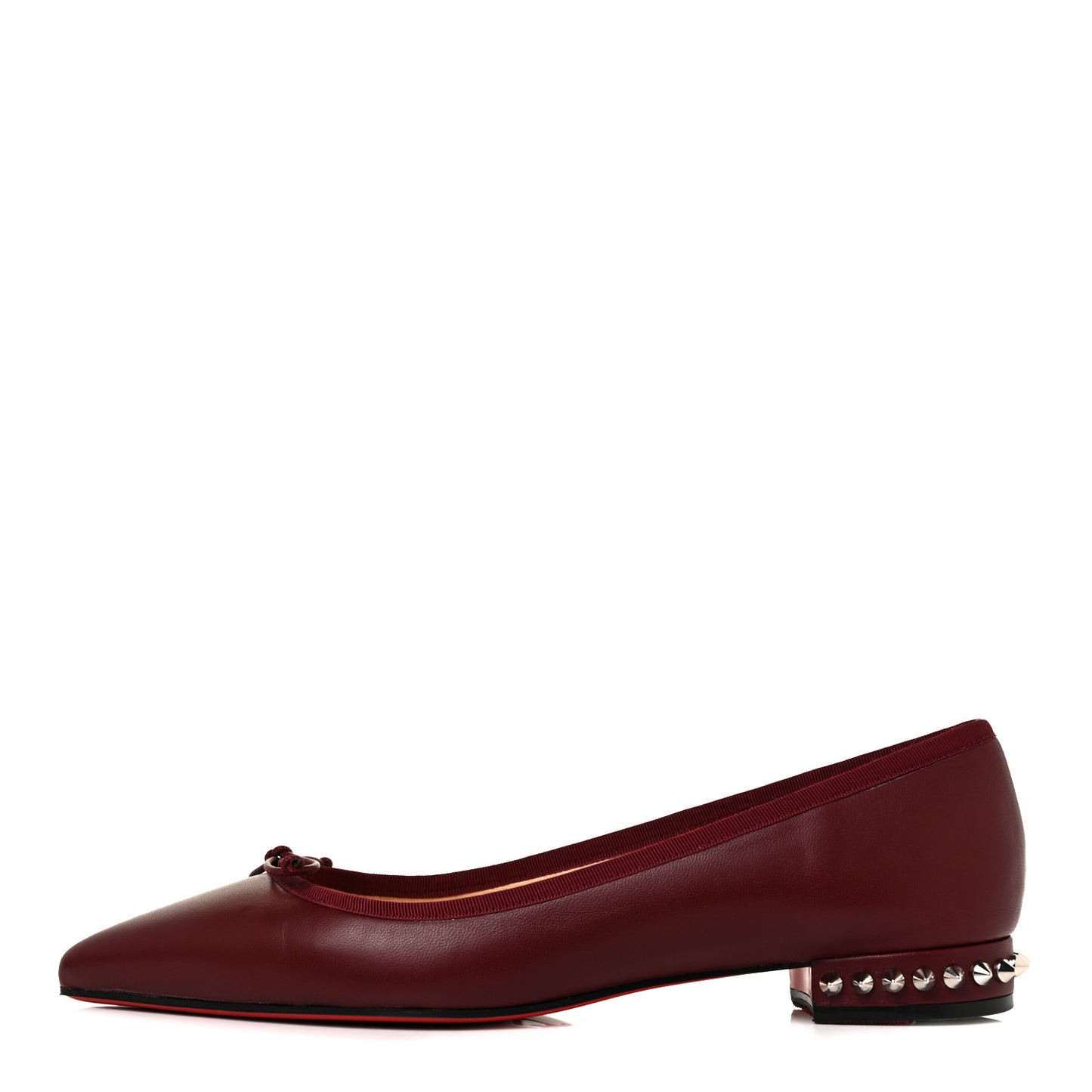 Nappa Spiked Hall Flats 39 Red