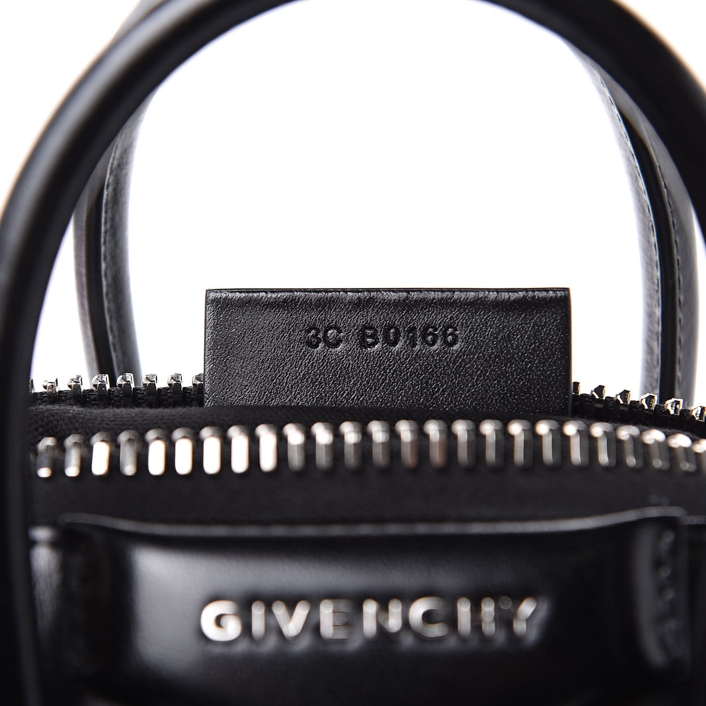 Shiny Lord Calfskin Mini Antigona Black