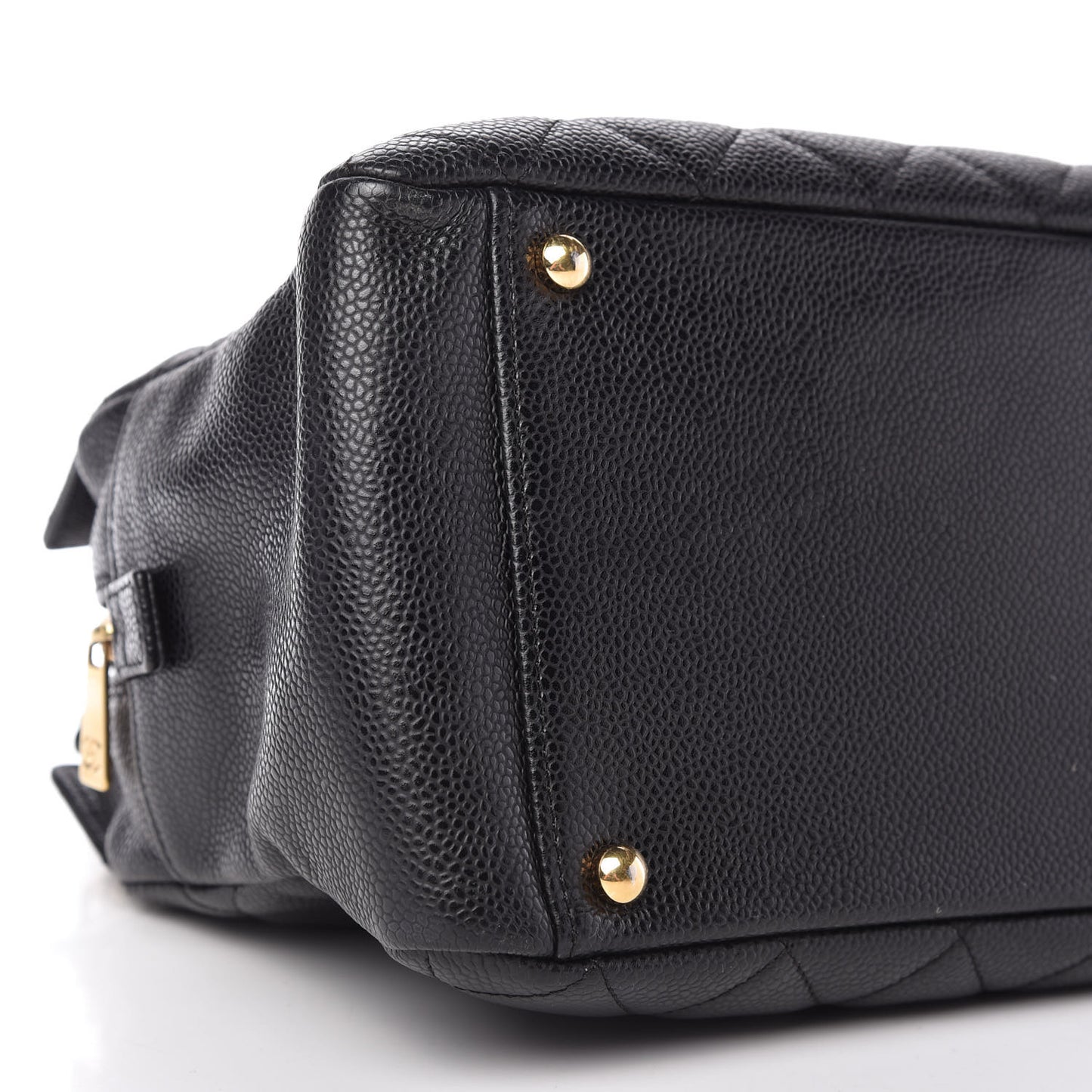 Caviar Quilted Petit Timeless Tote PTT Black