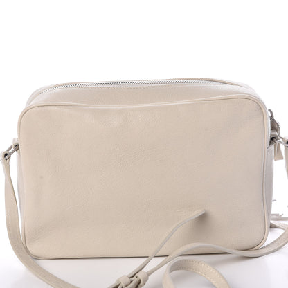 Saint Laurent Lambskin Monogram Small Lou Camera Bag Icy White 12 of 12