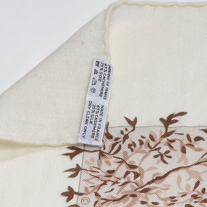 Hermes Cashmere Silk Les Girafes Shawl 140 7 of 7