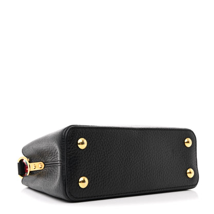 Louis Vuitton Taurillon Braided Capucines Mini Black 4 of 12