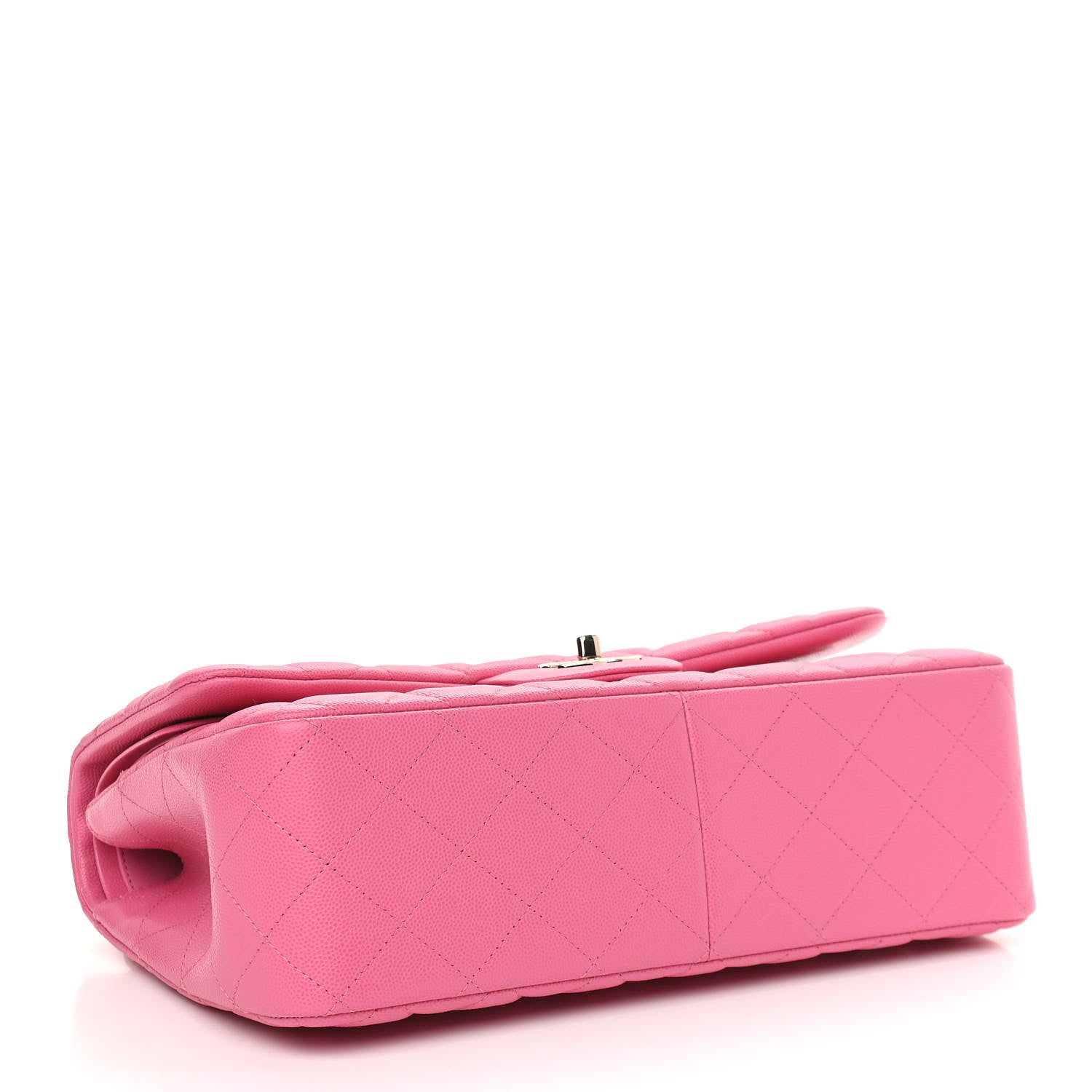 Chanel Caviar Quilted Jumbo Double Flap Pink 3 of 8
