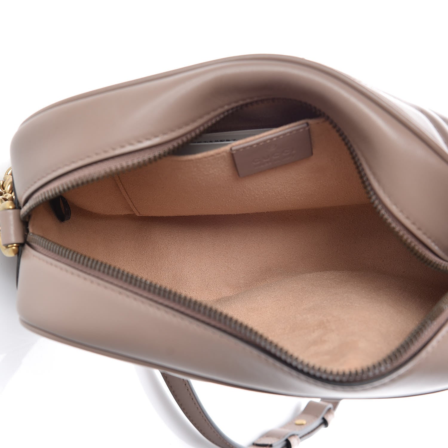 Gucci Calfskin Matelasse Small GG Marmont Chain Shoulder Bag Porcelain Rose 5 of 9