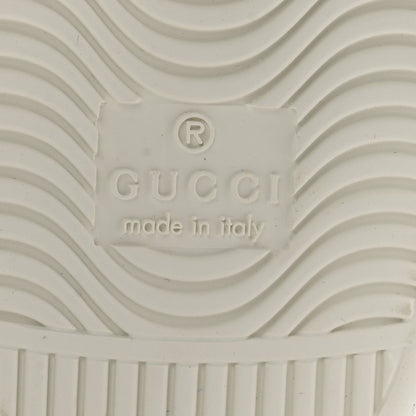 Gucci Calfskin Interlocking G Perforated Womens Ace Sneakers 38.5 White Grey Sky 7 of 9