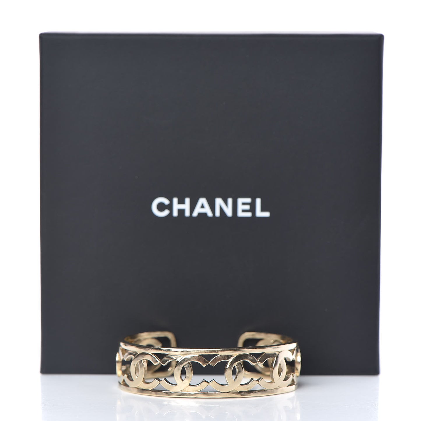 Metal Logo CC Cuff Gold