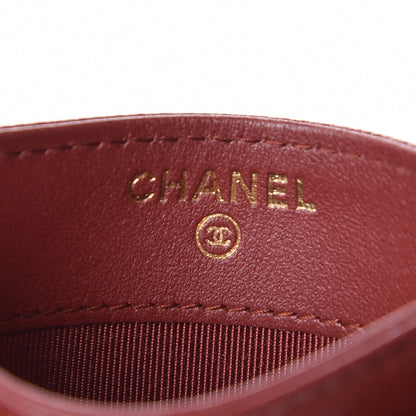 Chanel Caviar Quilted Card Holder Burgundy 6 of 9