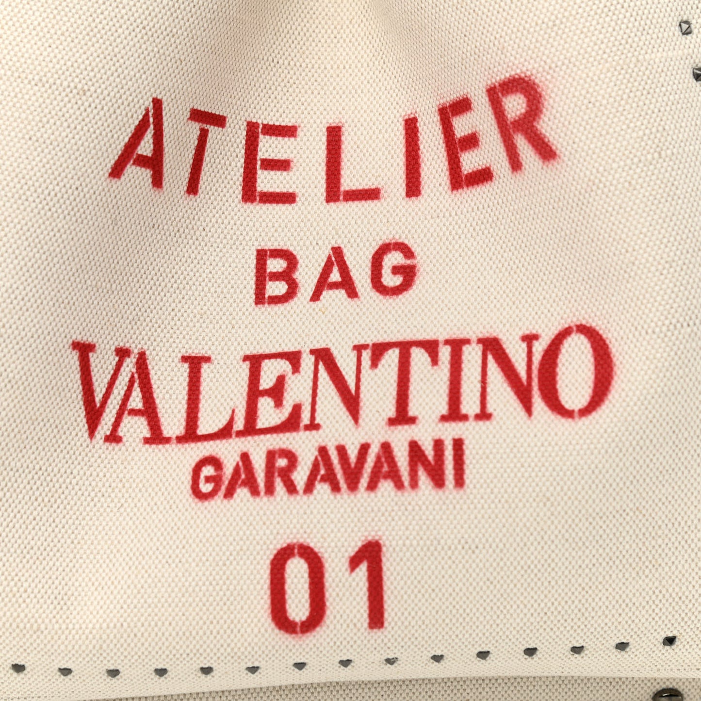 Canvas Atelier 01 Metal Stitch Edition Medium Tote Bag Naturale