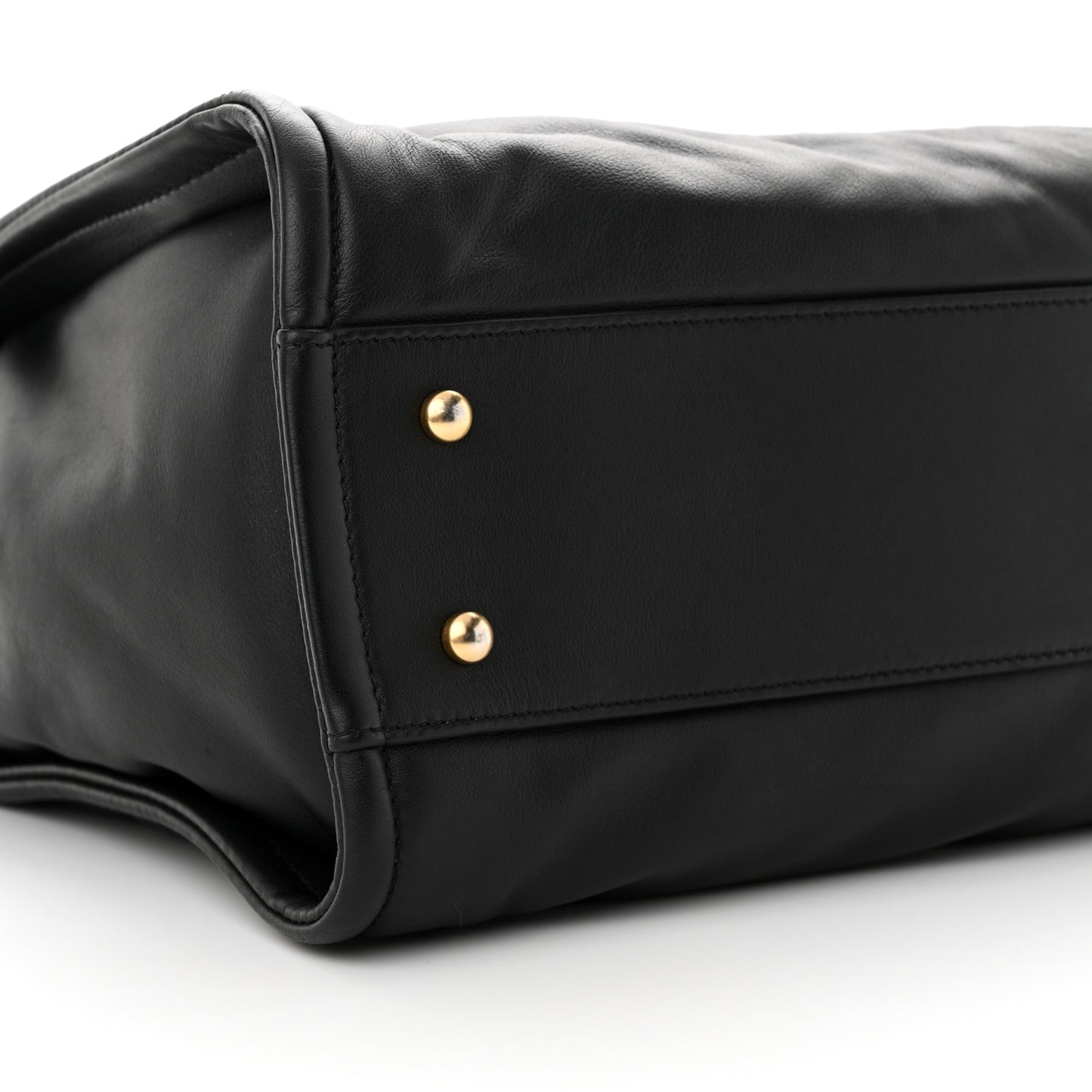 Calfskin Small Deauville Tote Black