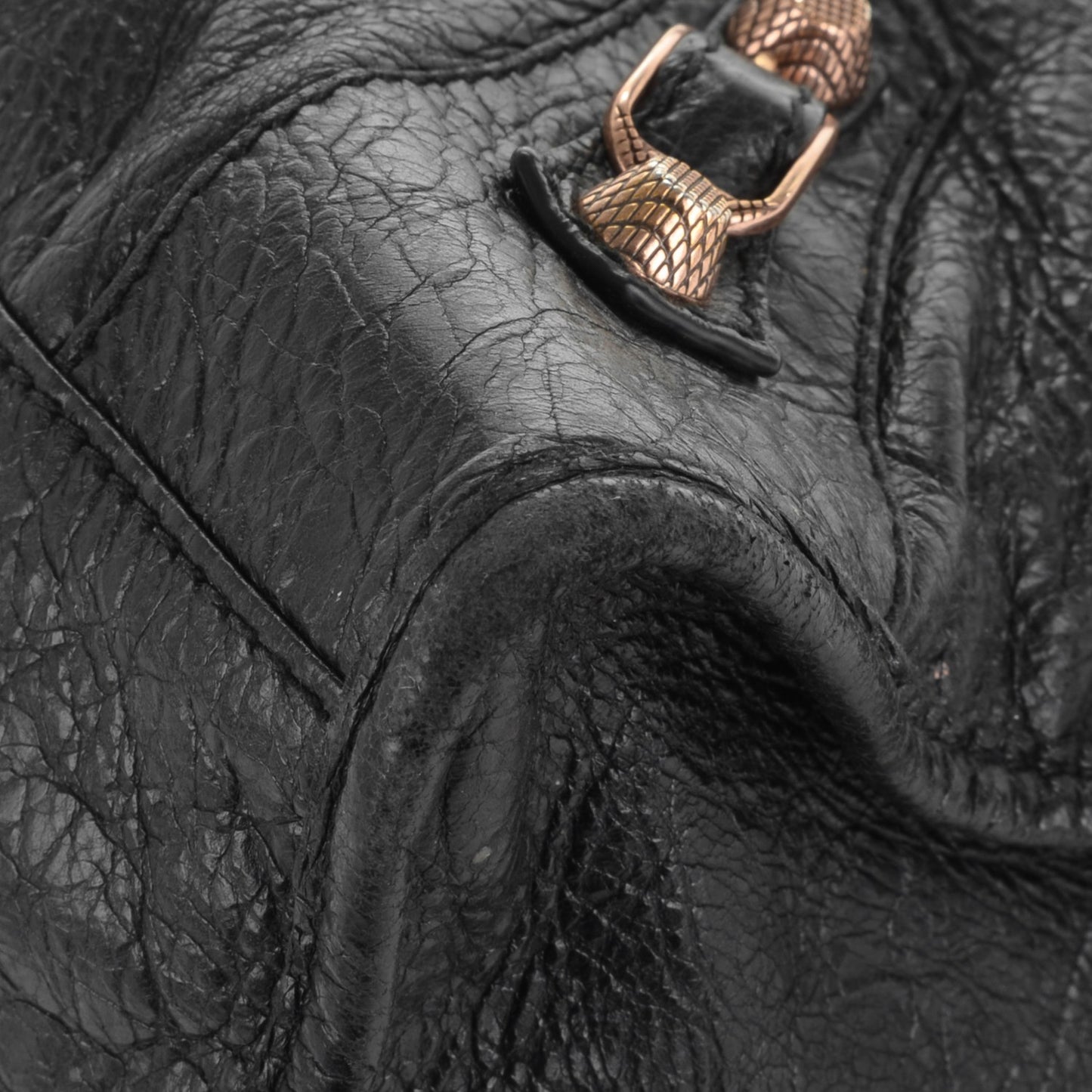 Agneau Giant 12 Rose Gold Hardware Part Time Black