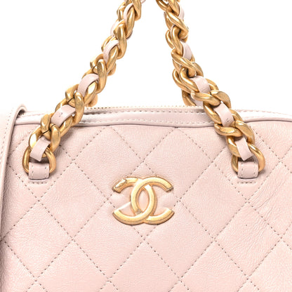 Chanel Caviar Quilted Small Fashion Therapy Bowling Bag Lilac 8 of 10