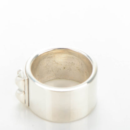 Hermes Sterling Silver Collier De Chien CDC Ring 53 6.25 8 of 9