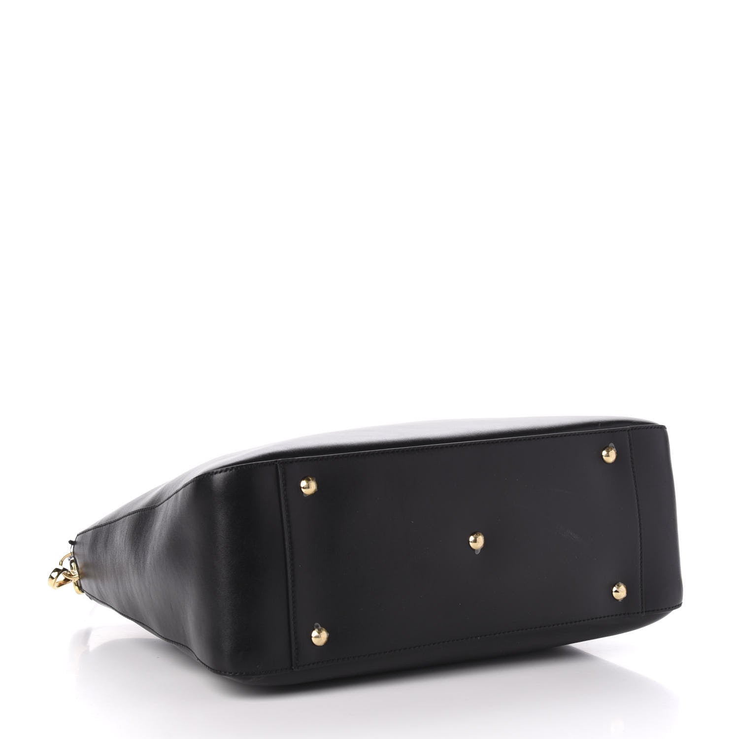 Fendi Vitello Glacier Medium FF Tote Black 4 of 10