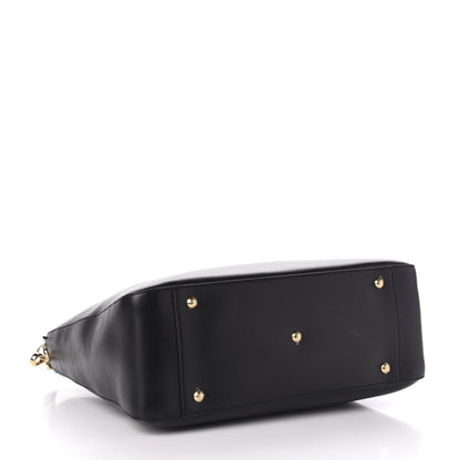 Fendi Vitello Glacier Medium FF Tote Black 4 of 10