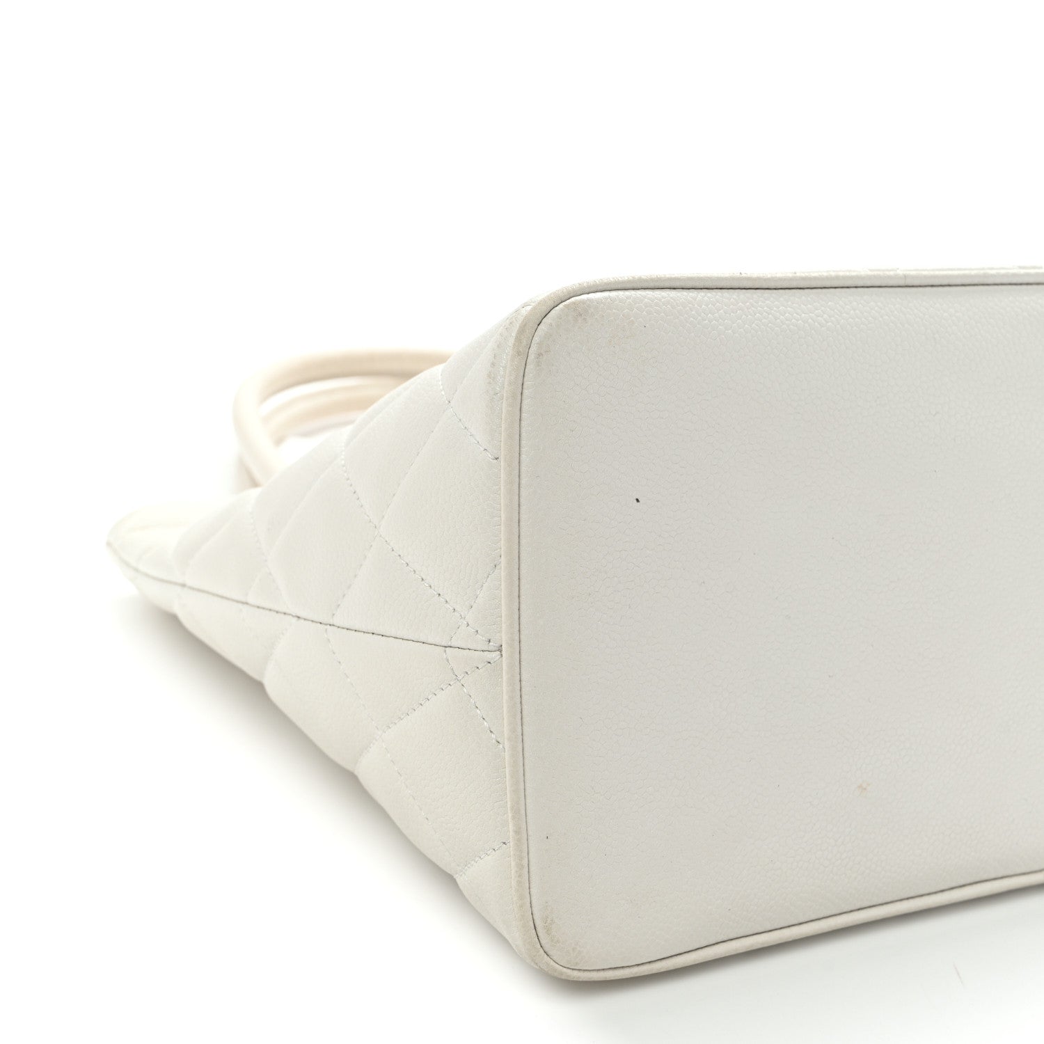 Chanel Caviar Quilted Medallion Tote White 10 of 12