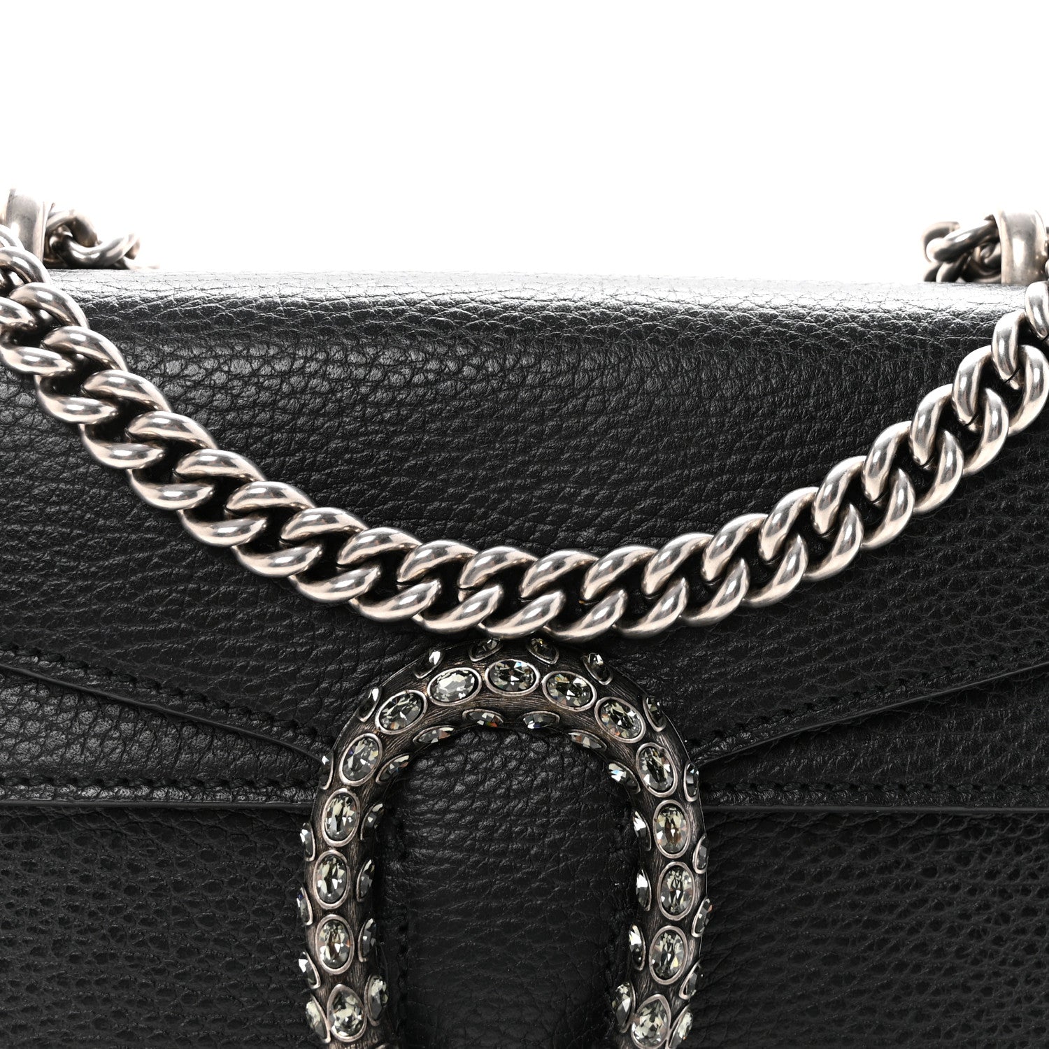 Gucci Calfskin Mini Dionysus Shoulder Bag Black 8 of 11