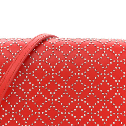 Alaia Calfskin Arabesque Studded Franca Crossbody Piment 8 of 11