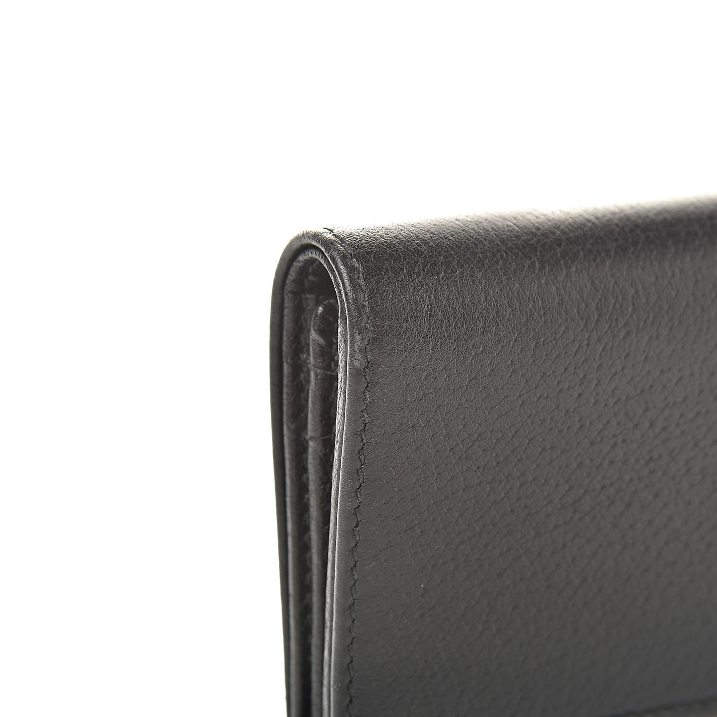 Calfskin Crystal Double G Card Case Black