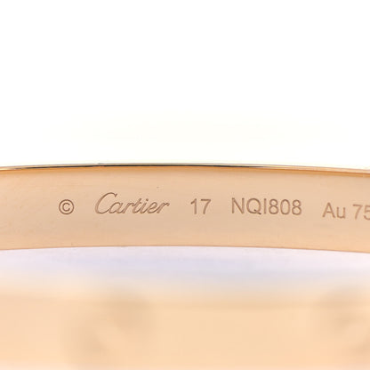 Cartier 18K Yellow Gold LOVE Bracelet 17 4 of 6