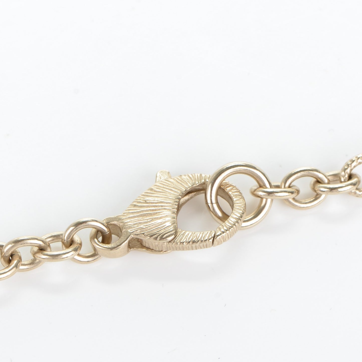 Crystal Enamel CC Necklace Pink Gold