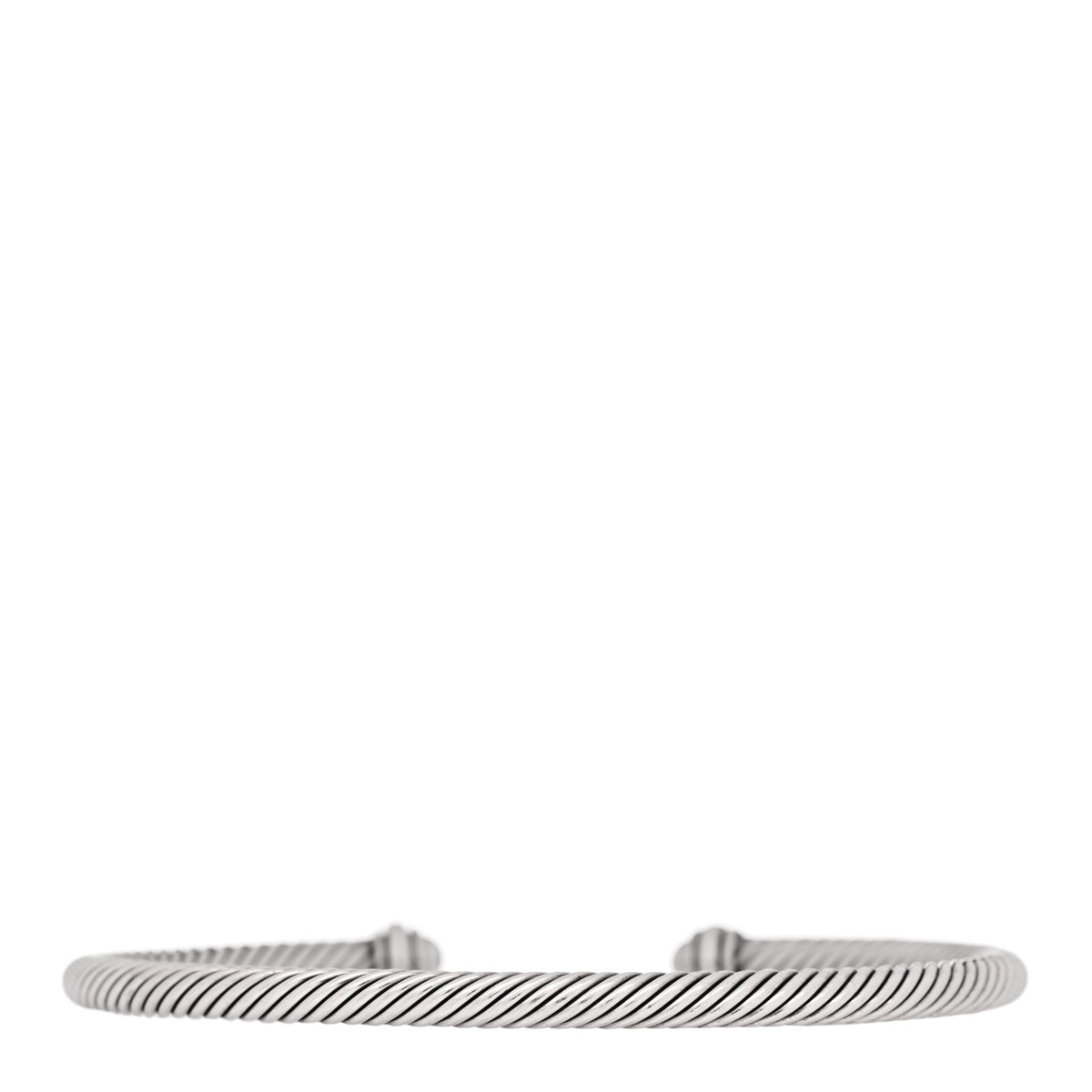 Sterling Silver 18K Rose Gold 4mm Cable Classics Bracelet