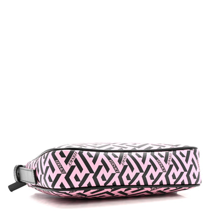 Versace Coated Canvas La Greca Signature Shoulder Bag Candy Black 4 of 12