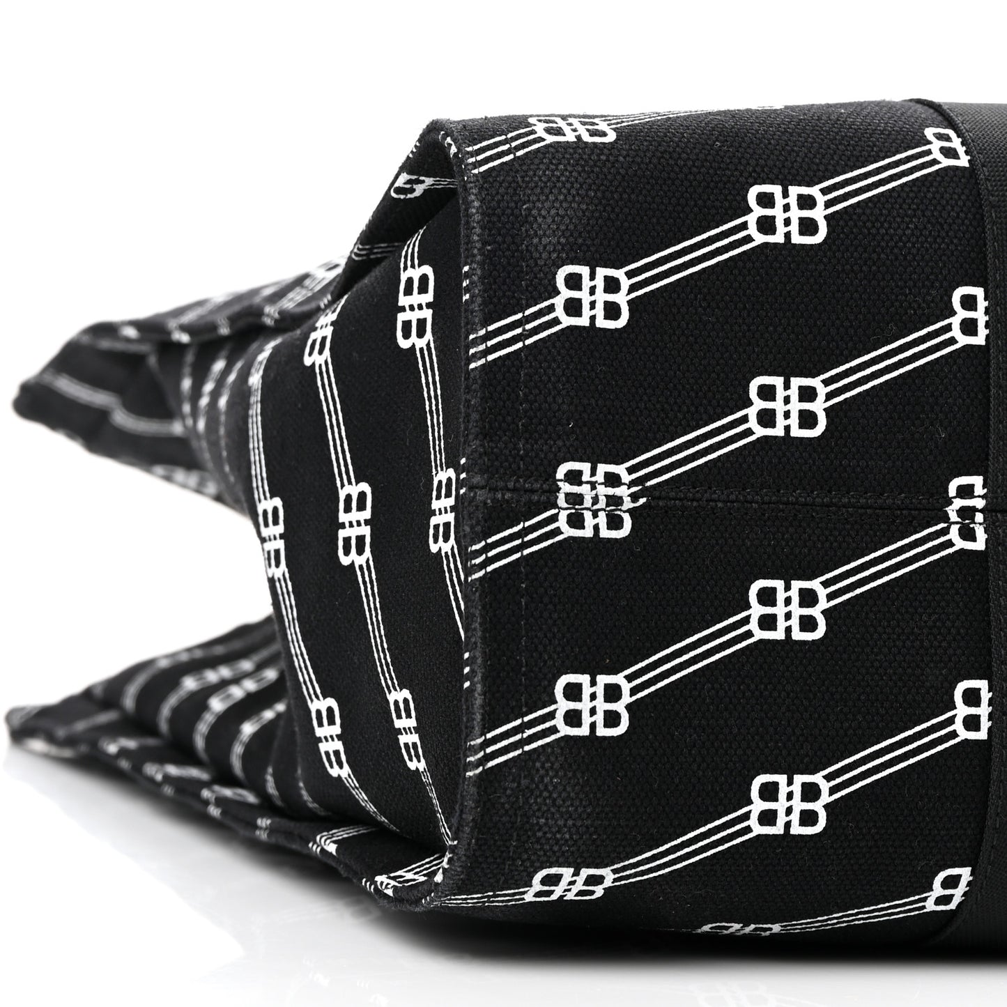 Canvas BB Monogram Tote Black