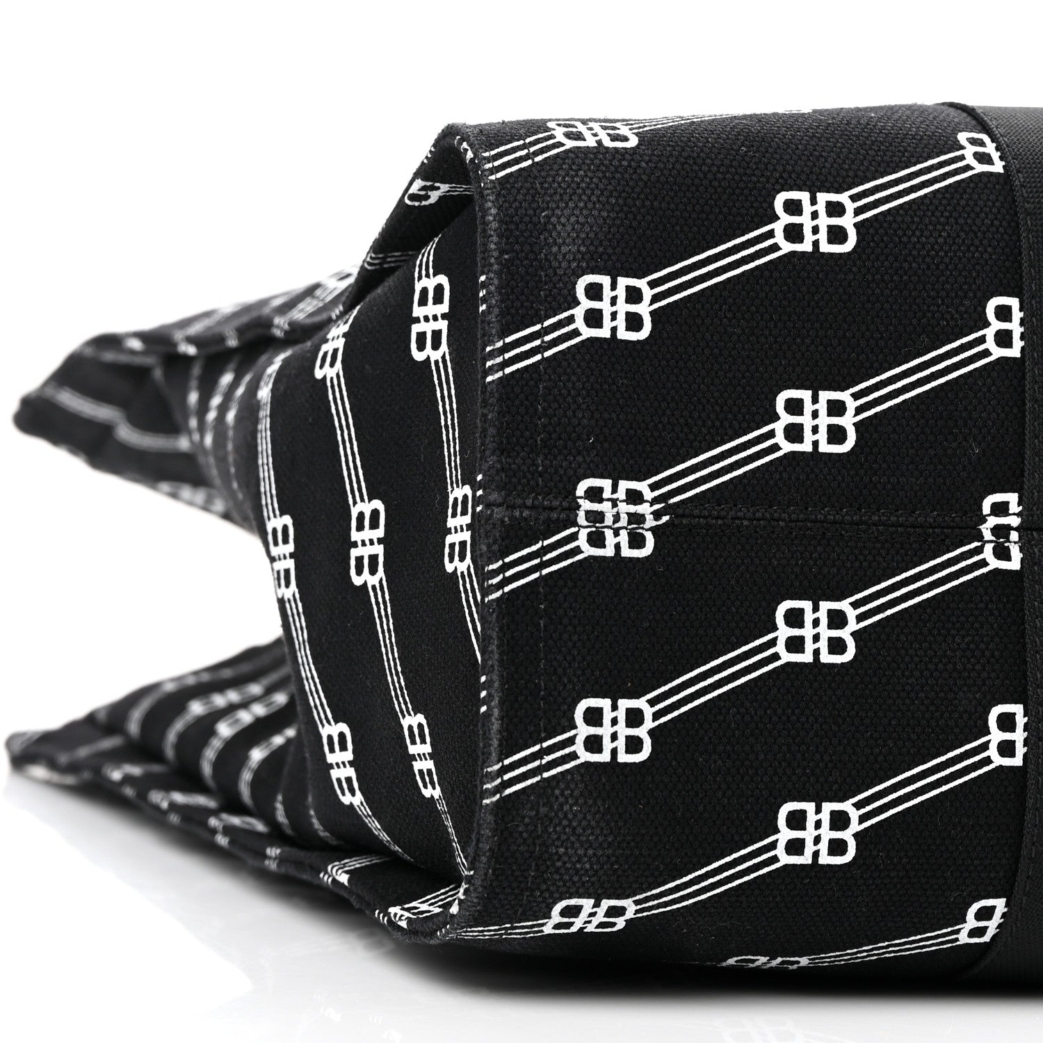 Balenciaga Canvas BB Monogram Tote Black 8 of 12