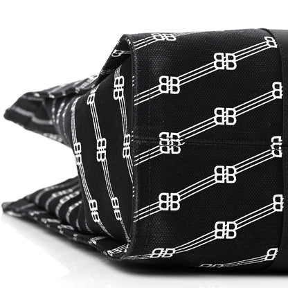 Balenciaga Canvas BB Monogram Tote Black 8 of 12