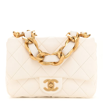 Chanel Lambskin Quilted Mini Funky Town Flap White 1 of 12