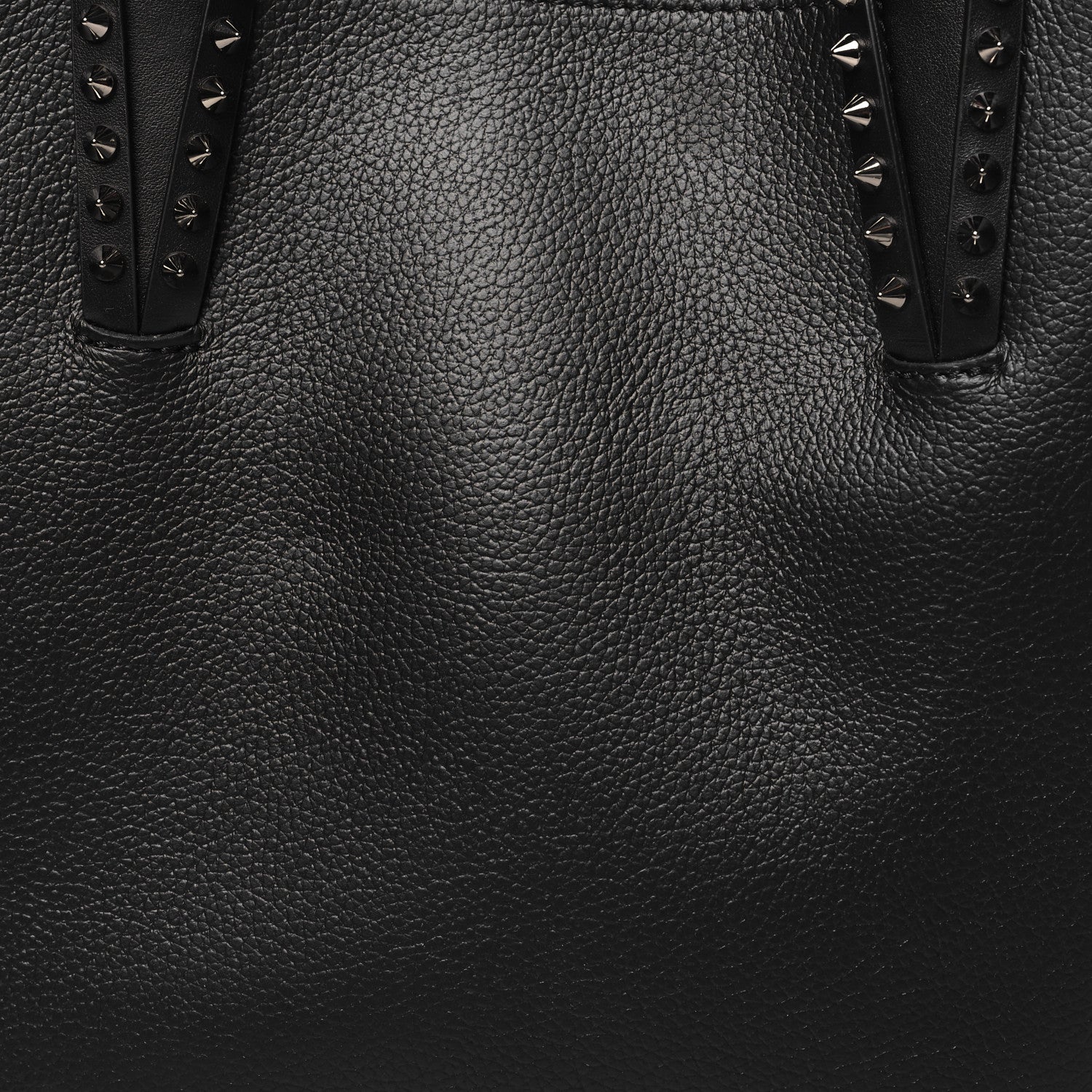 Christian Louboutin Calfskin Empire Spikes Small East West Cabata Tote Black 9 of 11
