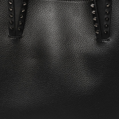 Christian Louboutin Calfskin Empire Spikes Small East West Cabata Tote Black 9 of 11