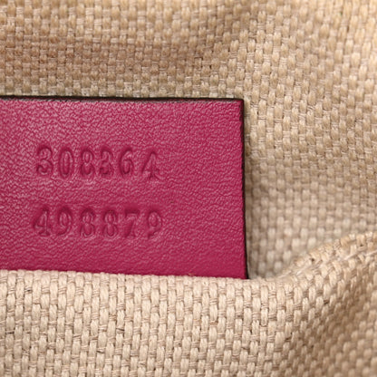 Gucci Soft Patent Small Soho Disco Bag Bright Bougainvillea 7 of 18